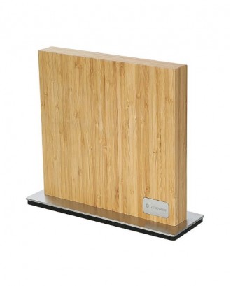Bloc magnetic pentru cutite, lemn de bambus si otel inoxidabil - ZASSENHAUS
